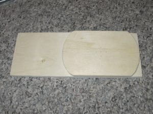 Wood plank, original versus shaped.